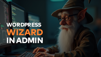 WordPress wizard in admin – step by step