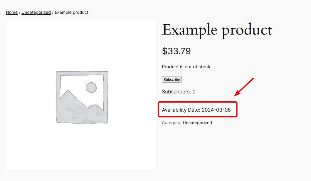 woocommerce availability date